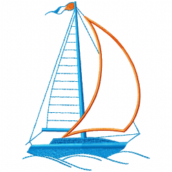 Boats Embroidery Design 10 Boats Embroidery Design 10